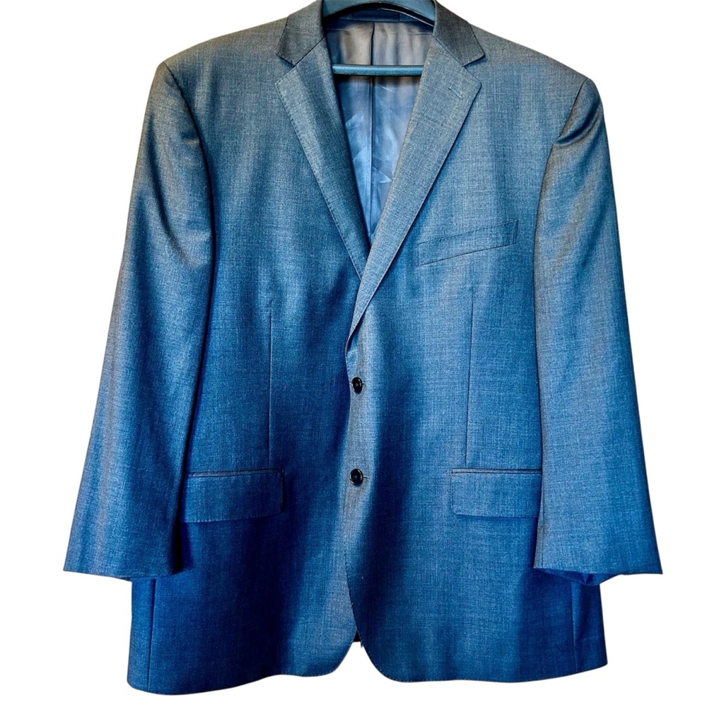 Paul Betenly “Thomas” 100% Wool Charcoal Gray Men’s Blazer Sz 48R